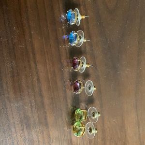 Lot of three Kate spade stud earrings.